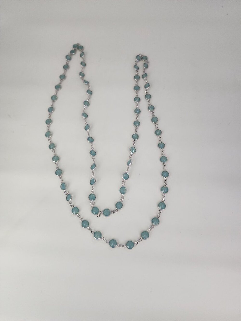 Touchstone Crystal Chanelle Necklace Soft Sage